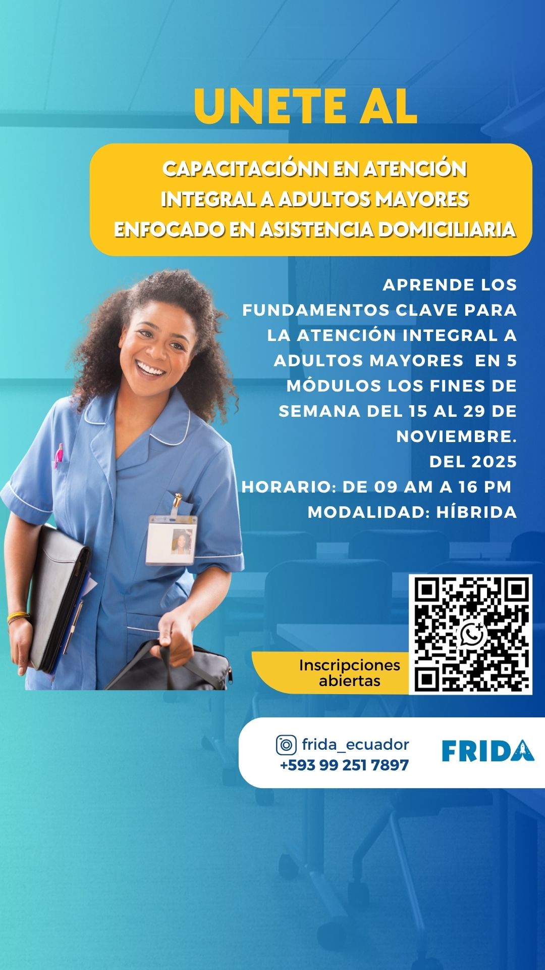 Capacitación en Atención Integral a Adultos Mayores enfocado en Asistencia Domiciliaria